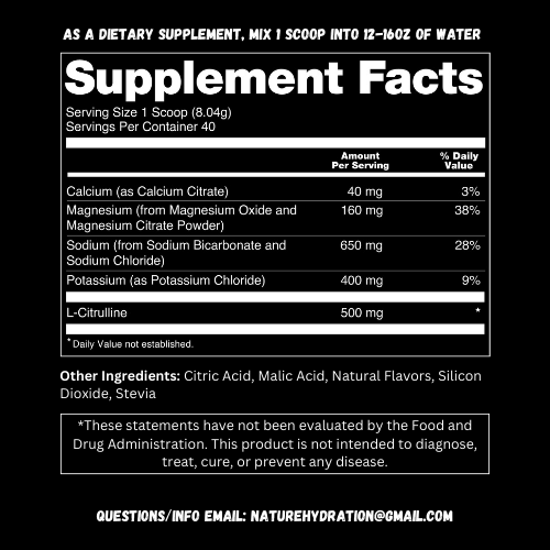 Nature Hydration Mix- Blue Razz 3 Pack