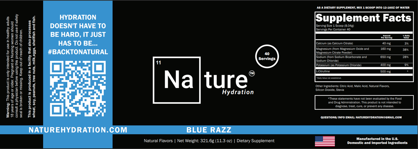 Nature Hydration Mix - Blue Razz